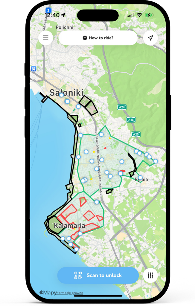 Penny app – unlocking a moped